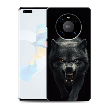 Силиконовый чехол на Huawei Mate 40 Pro с принтом Волк