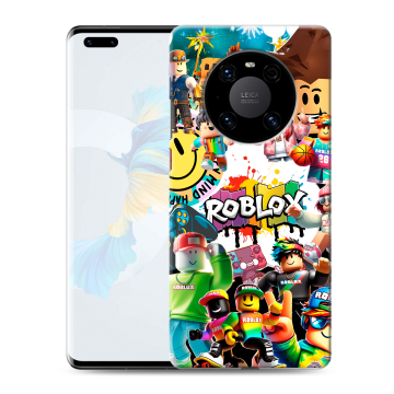 Силиконовый чехол на Huawei Mate 40 Pro с принтом Roblox Роблокс