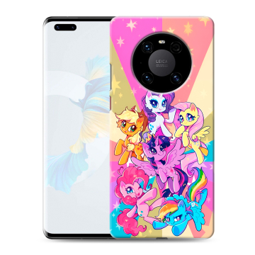 Силиконовый чехол на Huawei Mate 40 Pro с принтом My little pony Дружба чудо