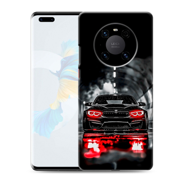 Силиконовый чехол на Huawei Mate 40 Pro с принтом BMW БМВ