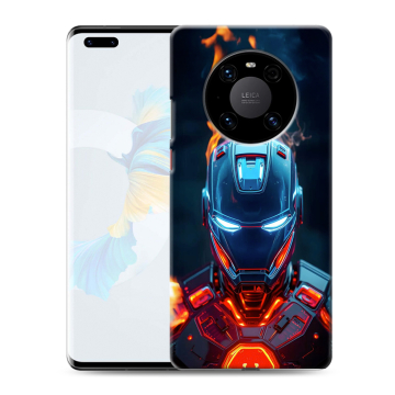 Силиконовый чехол на Huawei Mate 40 Pro с принтом IronMan Железный человек