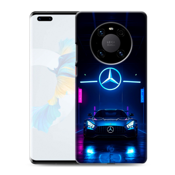 Силиконовый чехол на Huawei Mate 40 Pro с принтом Mercedes Мерседес
