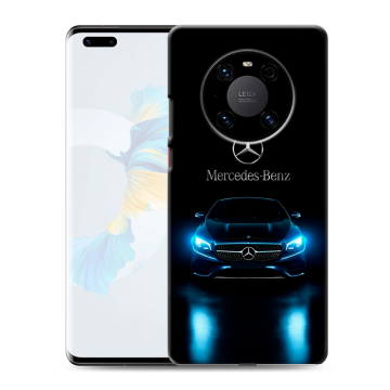 Силиконовый чехол на Huawei Mate 40 Pro с принтом Mercedes Мерседес Силиконовый чехол на Huawei Mate 40 Pro с принтом Mercedes Мерседес
