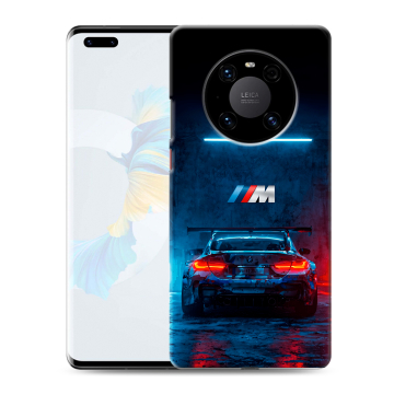 Силиконовый чехол на Huawei Mate 40 Pro с принтом BMW БМВ