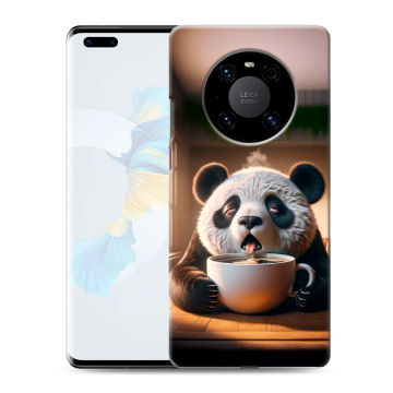 Силиконовый чехол на Huawei Mate 40 Pro с принтом смешная панда Силиконовый чехол на Huawei Mate 40 Pro с принтом смешная панда