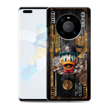Силиконовый чехол на Huawei Mate 40 Pro с принтом Дональд Дак Доллар