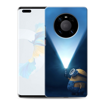 Силиконовый чехол на Huawei Mate 40 Pro с принтом Миньоны