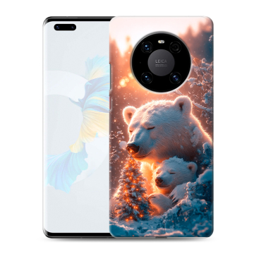Силиконовый чехол на Huawei Mate 40 Pro с принтом Новый год Силиконовый чехол на Huawei Mate 40 Pro с принтом Новый год