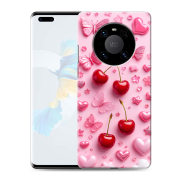 Силиконовый чехол на Huawei Mate 40 Pro с принтом для девочек