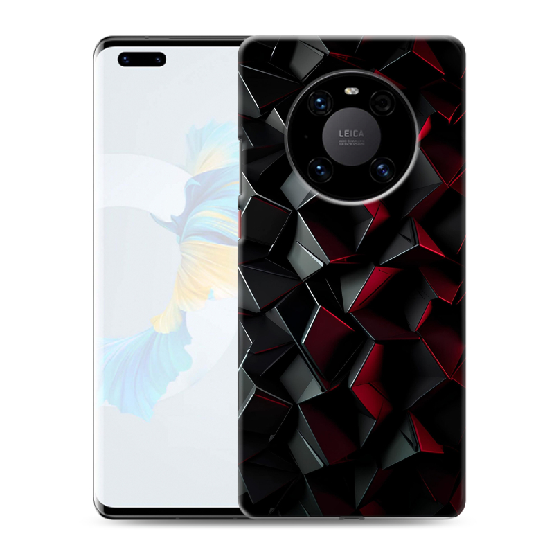 Пластиковый чехол на Huawei Mate 40 Pro с принтом Абстракция Пластиковый чехол на Huawei Mate 40 Pro с принтом Абстракция