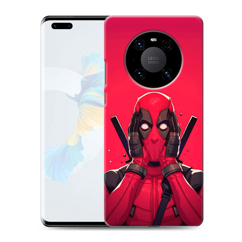 Пластиковый чехол на Huawei Mate 40 Pro с принтом Дедпул Deadpool Пластиковый чехол на Huawei Mate 40 Pro с принтом Дедпул Deadpool