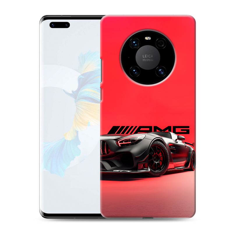 Силиконовый чехол на Huawei Mate 40 Pro с принтом Мерседес Mercedes AMG Силиконовый чехол на Huawei Mate 40 Pro с принтом Мерседес Mercedes AMG