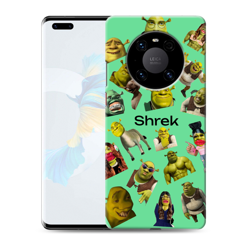 Силиконовый чехол на Huawei Mate 40 Pro с принтом Шрек Shrek Силиконовый чехол на Huawei Mate 40 Pro с принтом Шрек Shrek