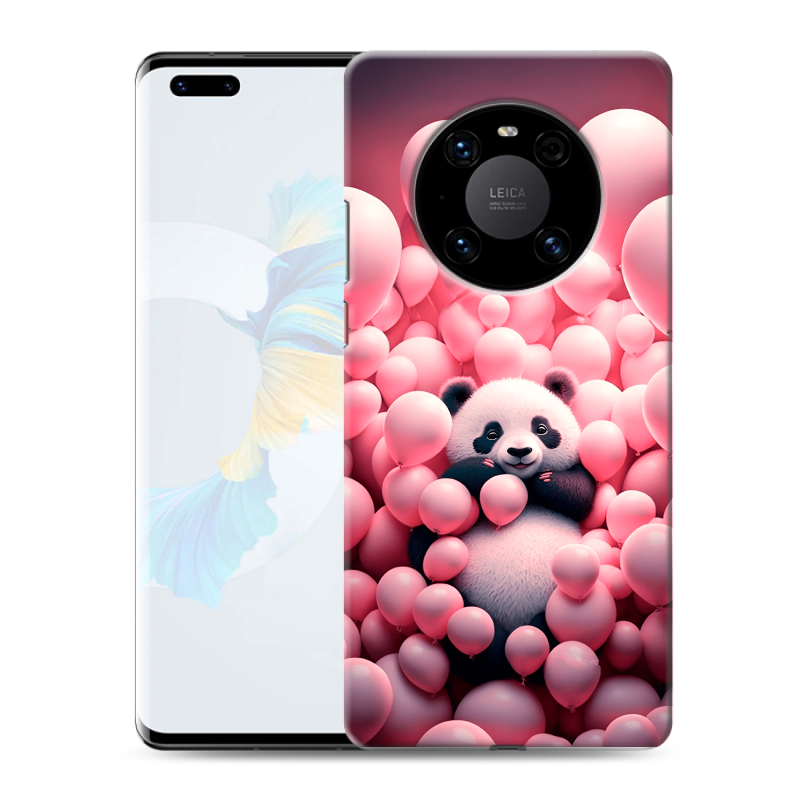 Силиконовый чехол на Huawei Mate 40 Pro с принтом Панда Силиконовый чехол на Huawei Mate 40 Pro с принтом Панда