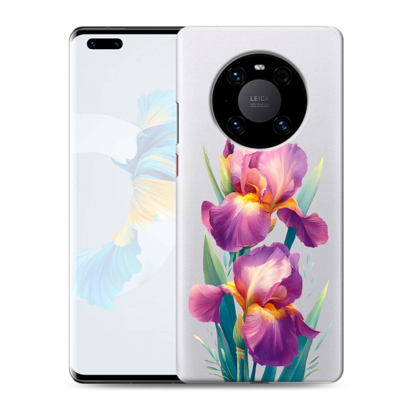 Силиконовый чехол на Huawei Mate 40 Pro с принтом Цветы орхидеи Силиконовый чехол на Huawei Mate 40 Pro с принтом Цветы орхидеи