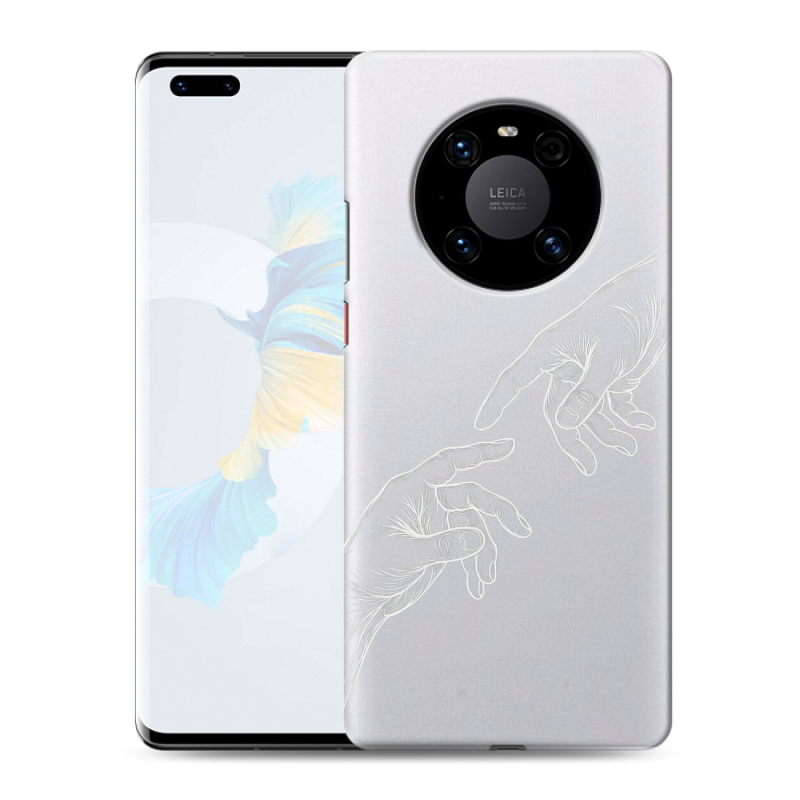 Пластиковый чехол на Huawei Mate 40 Pro с принтом Сотворение мира Пластиковый чехол на Huawei Mate 40 Pro с принтом Сотворение мира