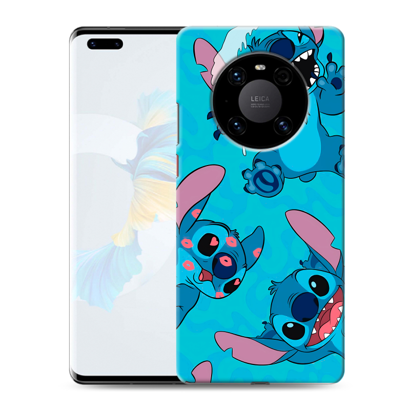 Пластиковый чехол на Huawei Mate 40 Pro с принтом Лило и Стич Пластиковый чехол на Huawei Mate 40 Pro с принтом Лило и Стич