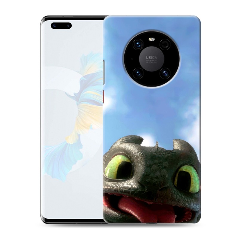 Пластиковый чехол на Huawei Mate 40 Pro с принтом Как приручить дракона Пластиковый чехол на Huawei Mate 40 Pro с принтом Как приручить дракона