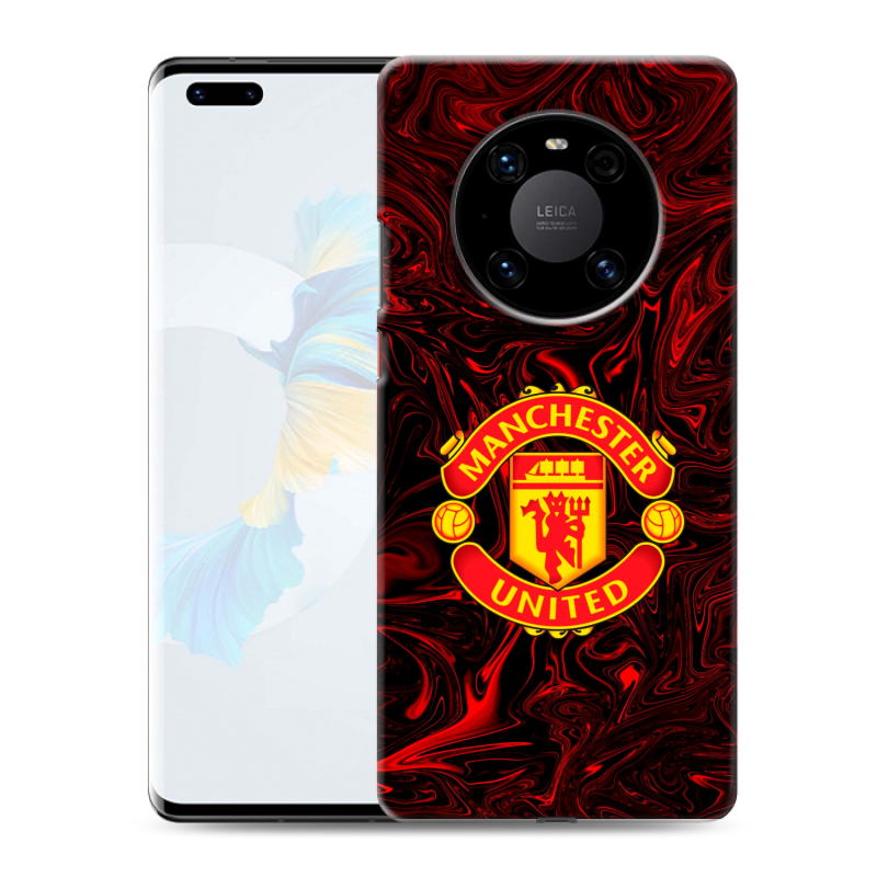 Пластиковый чехол на Huawei Mate 40 Pro с принтом Manchester United Пластиковый чехол на Huawei Mate 40 Pro с принтом Manchester United