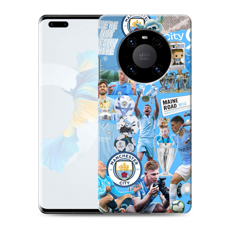 Силиконовый чехол на Huawei Mate 40 Pro с принтом Man City Манчестер Сити Силиконовый чехол на Huawei Mate 40 Pro с принтом Man City Манчестер Сити