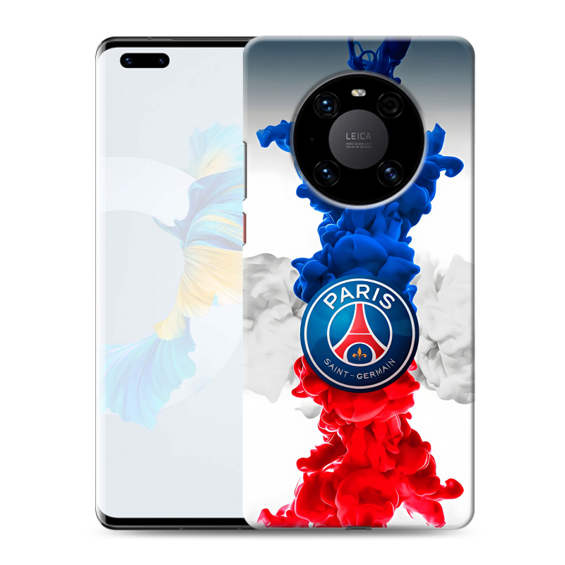 Силиконовый чехол на Huawei Mate 40 Pro с принтом PSG ПСЖ Силиконовый чехол на Huawei Mate 40 Pro с принтом PSG ПСЖ