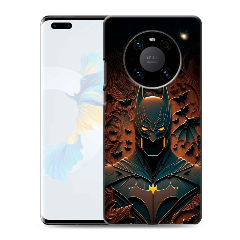 Силиконовый чехол на Huawei Mate 40 Pro с принтом Batman Бэтмен Силиконовый чехол на Huawei Mate 40 Pro с принтом Batman Бэтмен