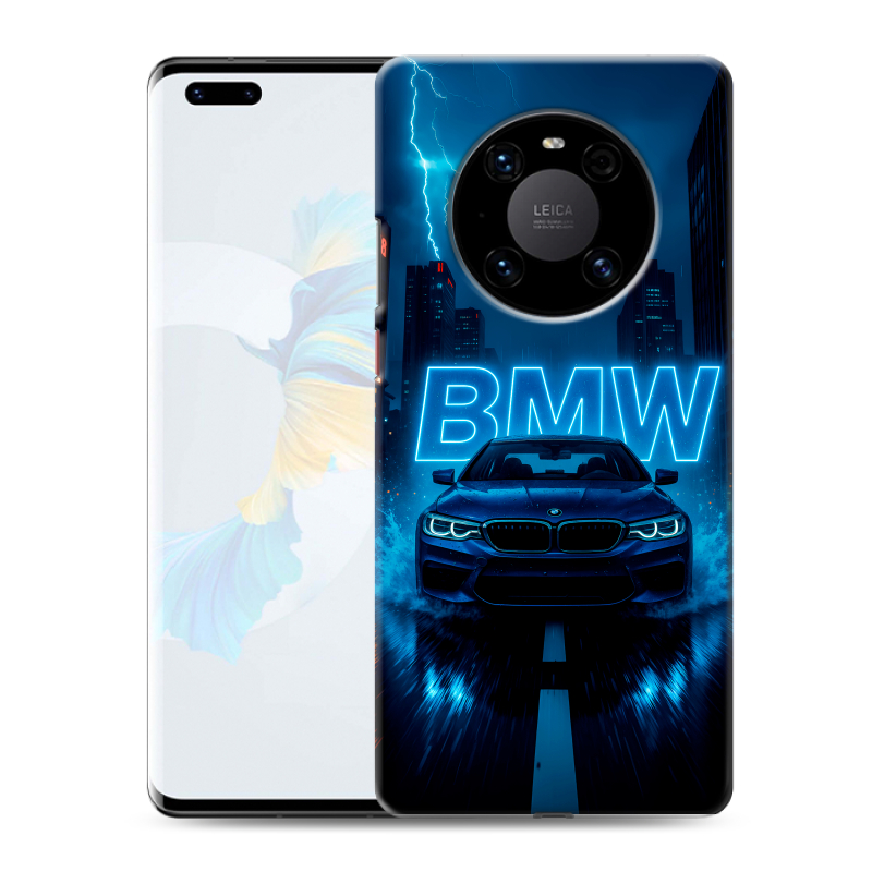 Силиконовый чехол на Huawei Mate 40 Pro с принтом BMW БМВ Силиконовый чехол на Huawei Mate 40 Pro с принтом BMW БМВ