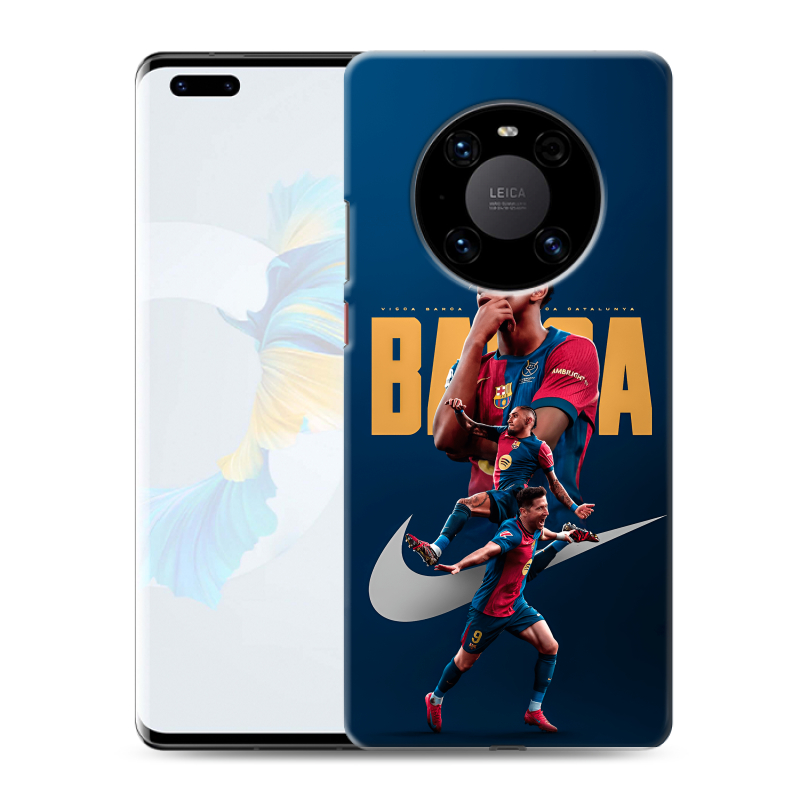 Силиконовый чехол на Huawei Mate 40 Pro с принтом Барселона Barca Yamal Силиконовый чехол на Huawei Mate 40 Pro с принтом Барселона Barca Yamal