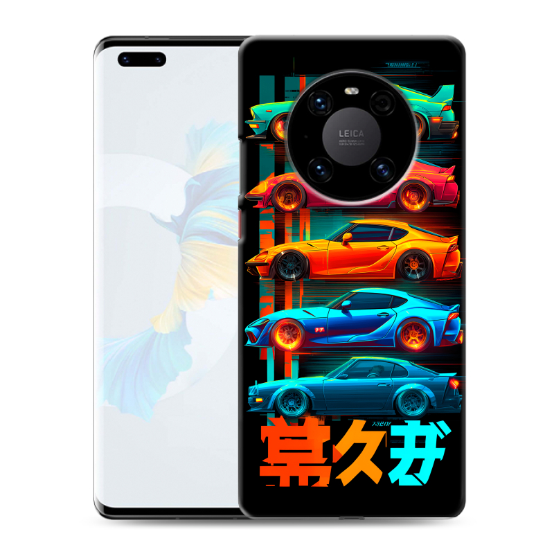 Силиконовый противоударный чехол на Huawei Mate 40 Pro с принтом машины тачки Силиконовый противоударный чехол на Huawei Mate 40 Pro с принтом машины тачки