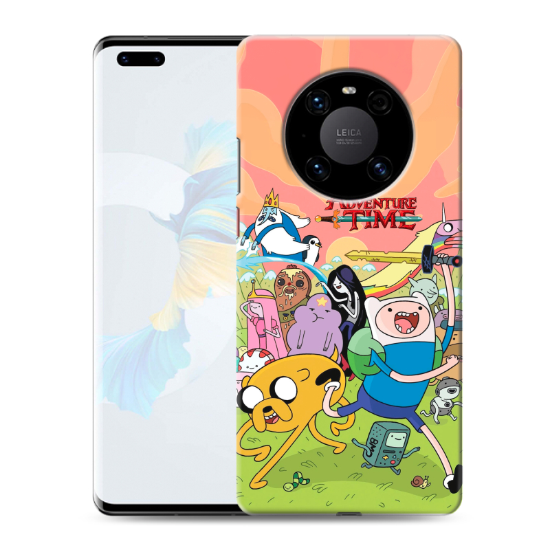 Силиконовый чехол на Huawei Mate 40 Pro с принтом Adventure time Время приключений Силиконовый чехол на Huawei Mate 40 Pro с принтом Adventure time Время приключений