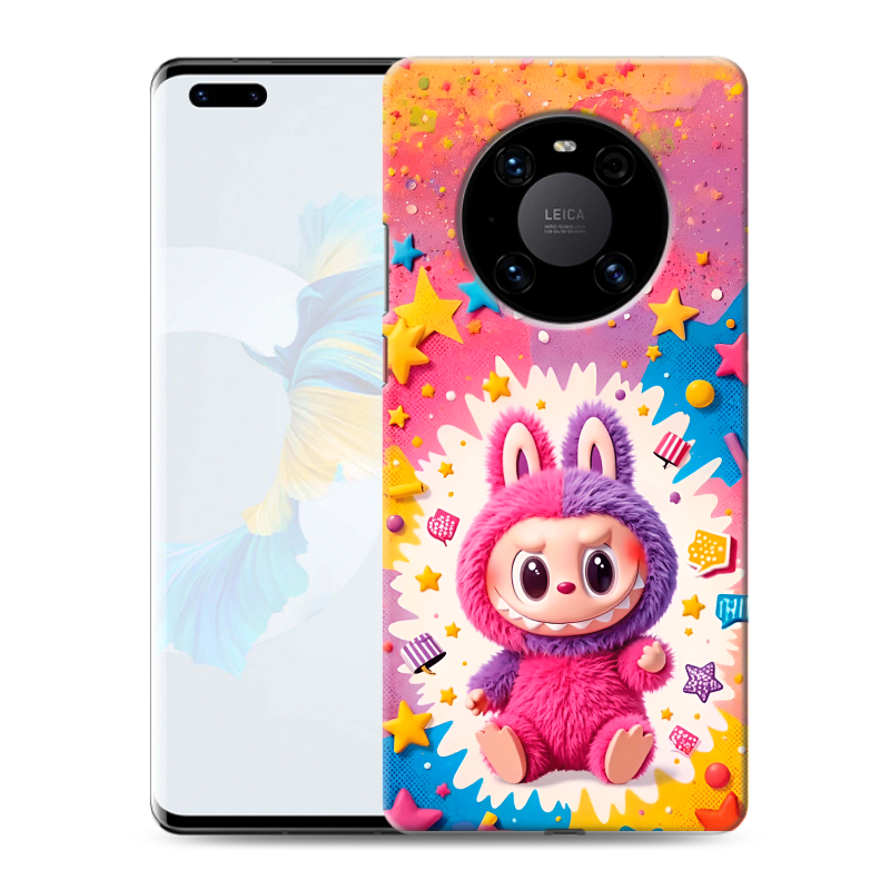 Силиконовый чехол на Huawei Mate 40 Pro с принтом Labubu Лабубу Силиконовый чехол на Huawei Mate 40 Pro с принтом Labubu Лабубу