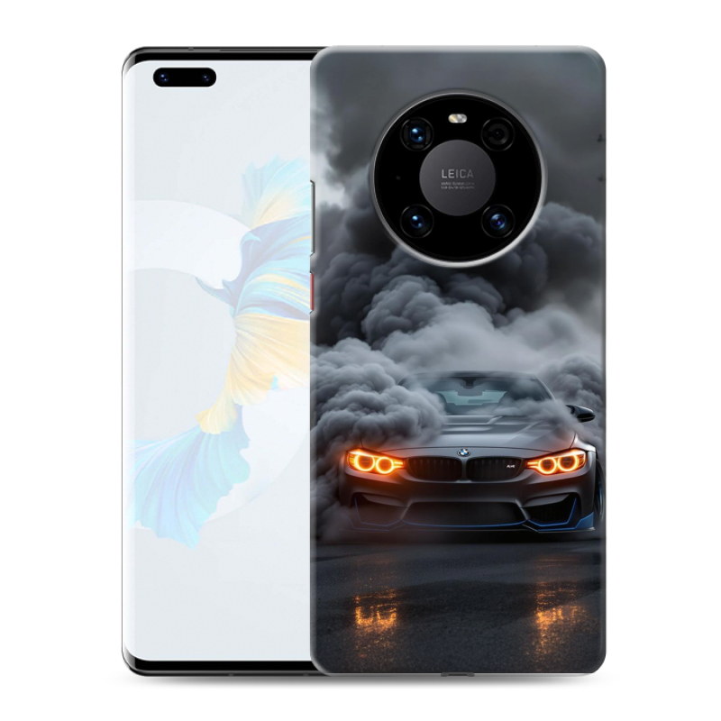 Силиконовый чехол на Huawei Mate 40 Pro с принтом BMW БМВ Силиконовый чехол на Huawei Mate 40 Pro с принтом BMW БМВ