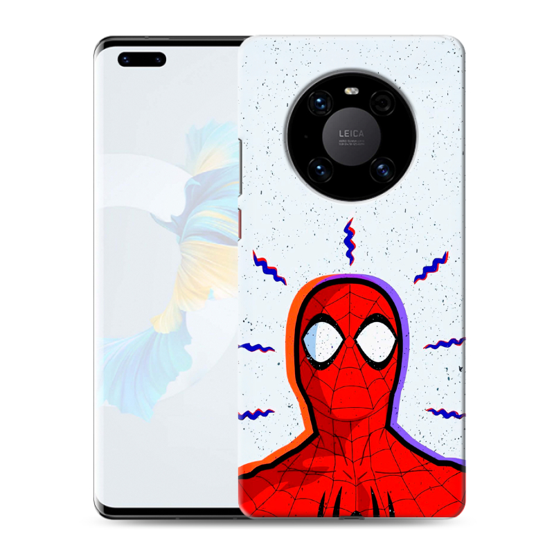 Силиконовый чехол на Huawei Mate 40 Pro с принтом Spiderman Человек паук Силиконовый чехол на Huawei Mate 40 Pro с принтом Spiderman Человек паук