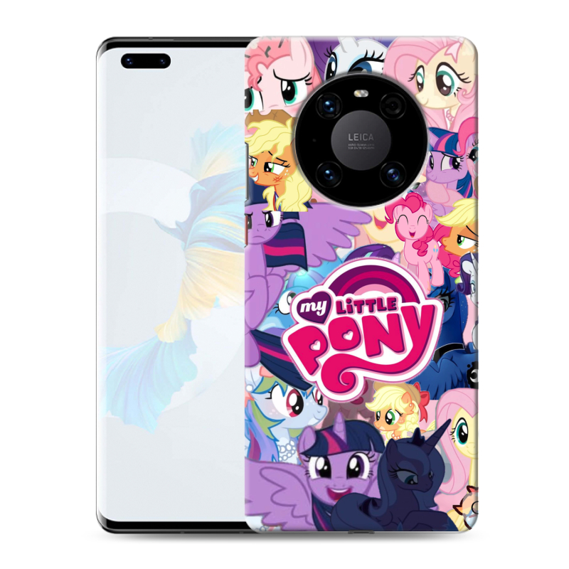 Силиконовый чехол на Huawei Mate 40 Pro с принтом My little pony Дружба чудо Силиконовый чехол на Huawei Mate 40 Pro с принтом My little pony Дружба чудо