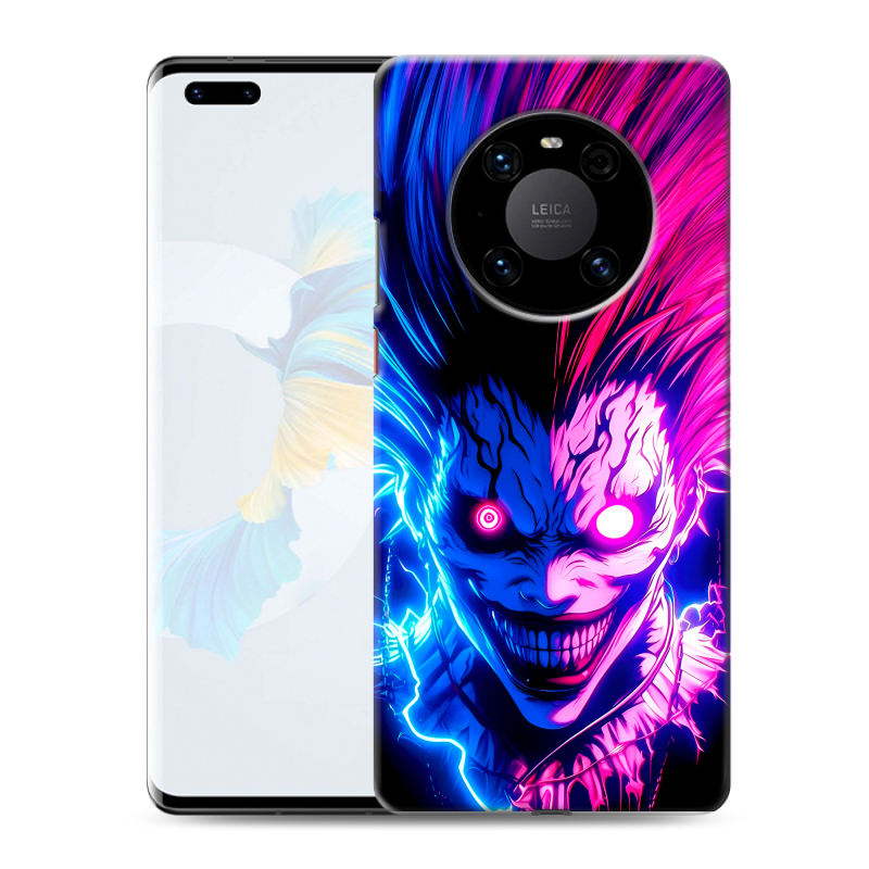 Силиконовый противоударный чехол на Huawei Mate 40 Pro с принтом Death note Тетрадь смерти Силиконовый противоударный чехол на Huawei Mate 40 Pro с принтом Death note Тетрадь смерти