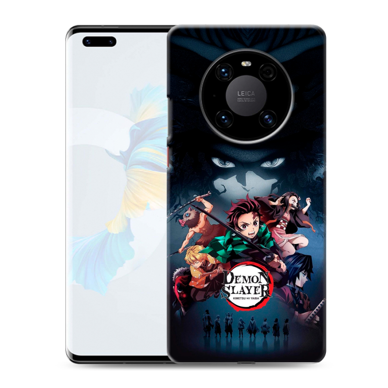 Силиконовый противоударный чехол на Huawei Mate 40 Pro с принтом Demon Slayer Клинок рассекающий демонов Силиконовый противоударный чехол на Huawei Mate 40 Pro с принтом Demon Slayer Клинок рассекающий демонов