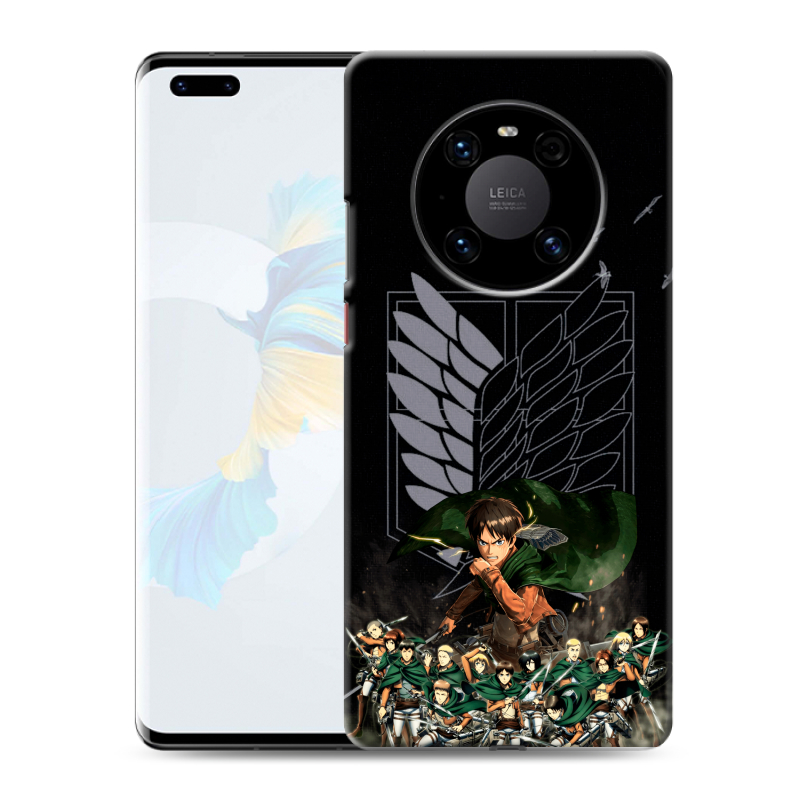 Силиконовый чехол на Huawei Mate 40 Pro с принтом Атака титанов Силиконовый чехол на Huawei Mate 40 Pro с принтом Атака титанов