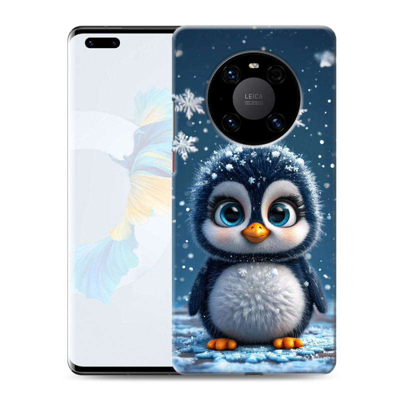 Силиконовый противоударный чехол на Huawei Mate 40 Pro с принтом Новый год Силиконовый противоударный чехол на Huawei Mate 40 Pro с принтом Новый год