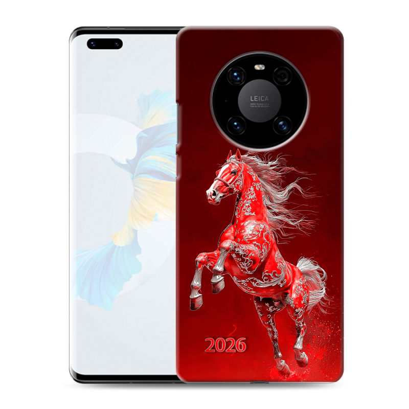 Пластиковый чехол на Huawei Mate 40 Pro с принтом Новый год Пластиковый чехол на Huawei Mate 40 Pro с принтом Новый год