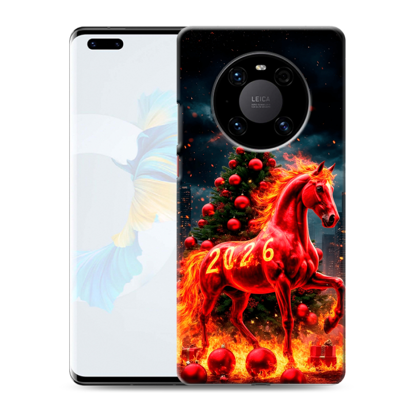 Силиконовый чехол на Huawei Mate 40 Pro с принтом Новый год Силиконовый чехол на Huawei Mate 40 Pro с принтом Новый год