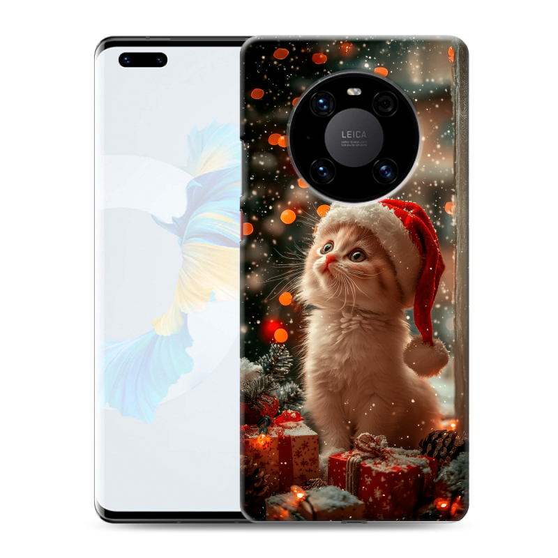 Силиконовый чехол на Huawei Mate 40 Pro с принтом Новый год Силиконовый чехол на Huawei Mate 40 Pro с принтом Новый год