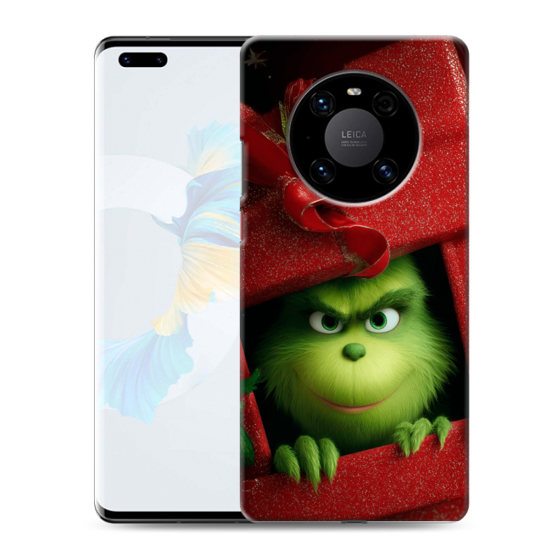 Силиконовый противоударный чехол на Huawei Mate 40 Pro с принтом Новый год Силиконовый противоударный чехол на Huawei Mate 40 Pro с принтом Новый год