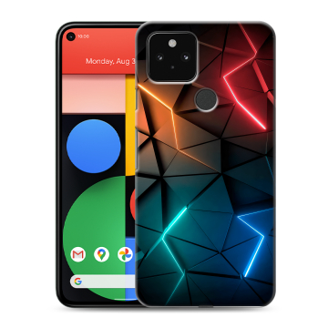 Силиконовый чехол на Google Pixel 5 с принтом Абстракция неон Силиконовый чехол на Google Pixel 5 с принтом Абстракция неон