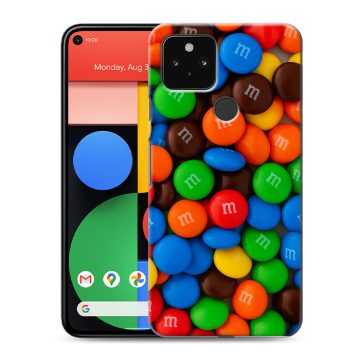 Силиконовый чехол на Google Pixel 5 с принтом Конфеты Силиконовый чехол на Google Pixel 5 с принтом Конфеты