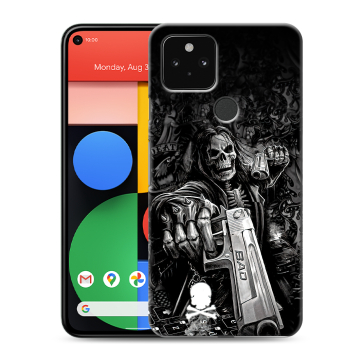 Силиконовый чехол на Google Pixel 5 с принтом Скелет Силиконовый чехол на Google Pixel 5 с принтом Скелет
