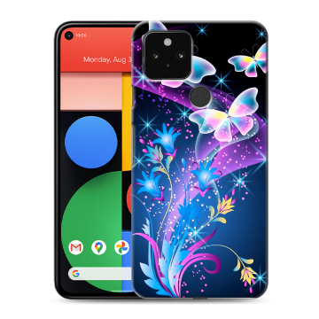Силиконовый чехол на Google Pixel 5 с принтом Бабочки