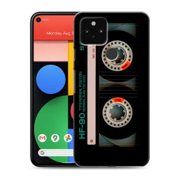 Силиконовый чехол на Google Pixel 5 с принтом Кассета
