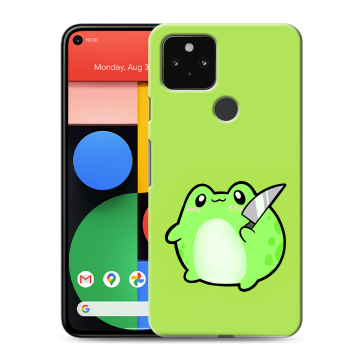 Силиконовый чехол на Google Pixel 5 с принтом Лягушенок