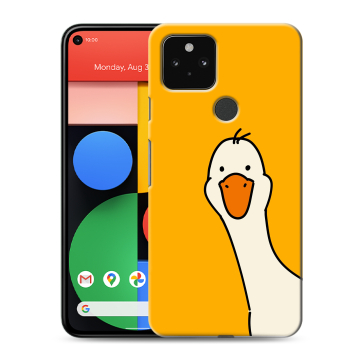 Силиконовый чехол на Google Pixel 5 с принтом Утка Силиконовый чехол на Google Pixel 5 с принтом Утка