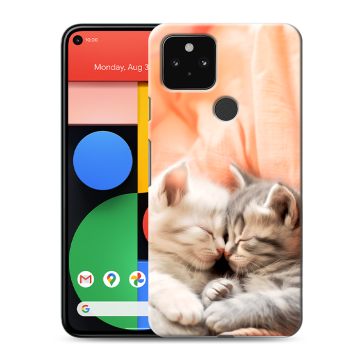 Силиконовый чехол на Google Pixel 5 с принтом Котята Силиконовый чехол на Google Pixel 5 с принтом Котята